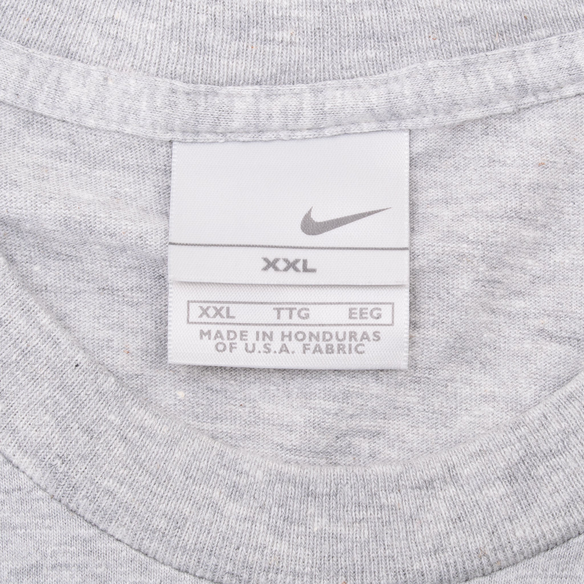 Vintage Nike Classic Swoosh Grey Tee Shirt 2000S Size 2Xl