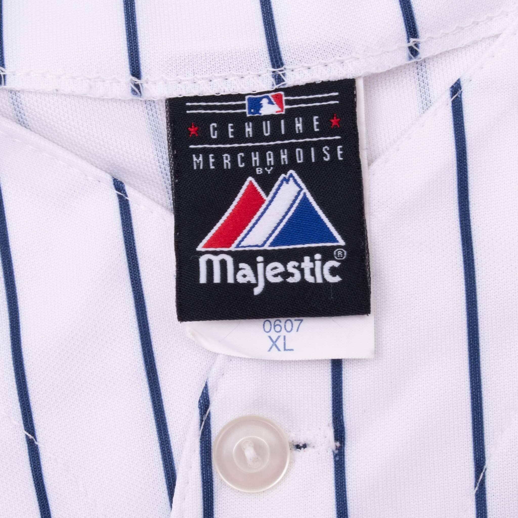 Vintage Mlb New York Yankees Derek Jeter #13 Majestic Jersey 2000S Size XL Made In Usa