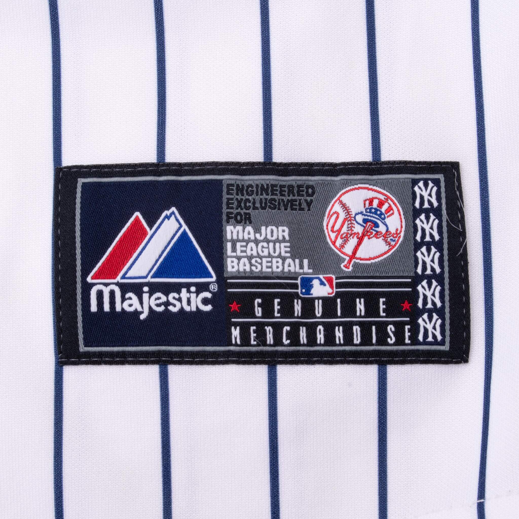 Vintage Mlb New York Yankees Derek Jeter #13 Majestic Jersey 2000S Size XL Made In Usa