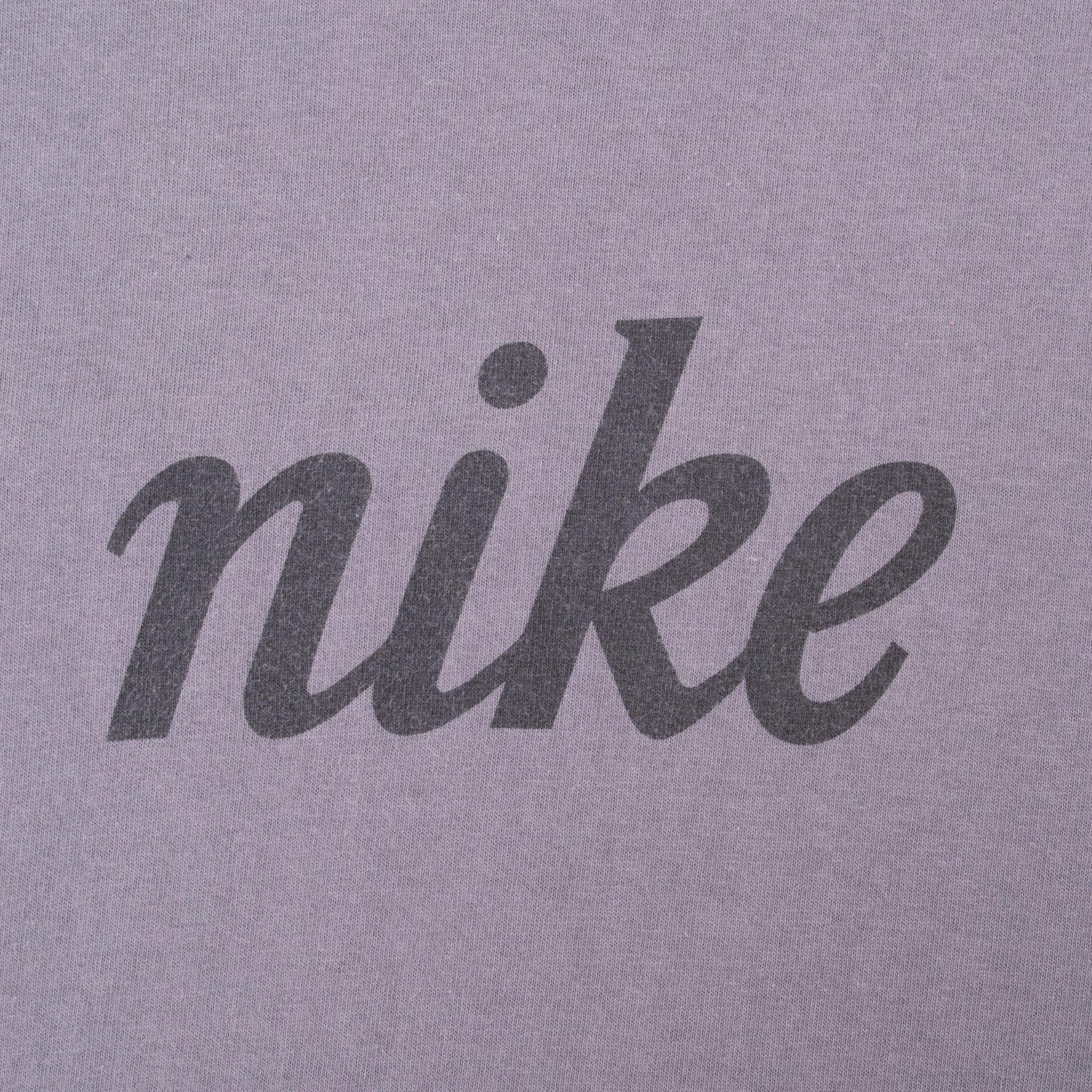 VINTAGE NIKE SPELLOUT GREY RINGER TEE SHIRT 2000S XL