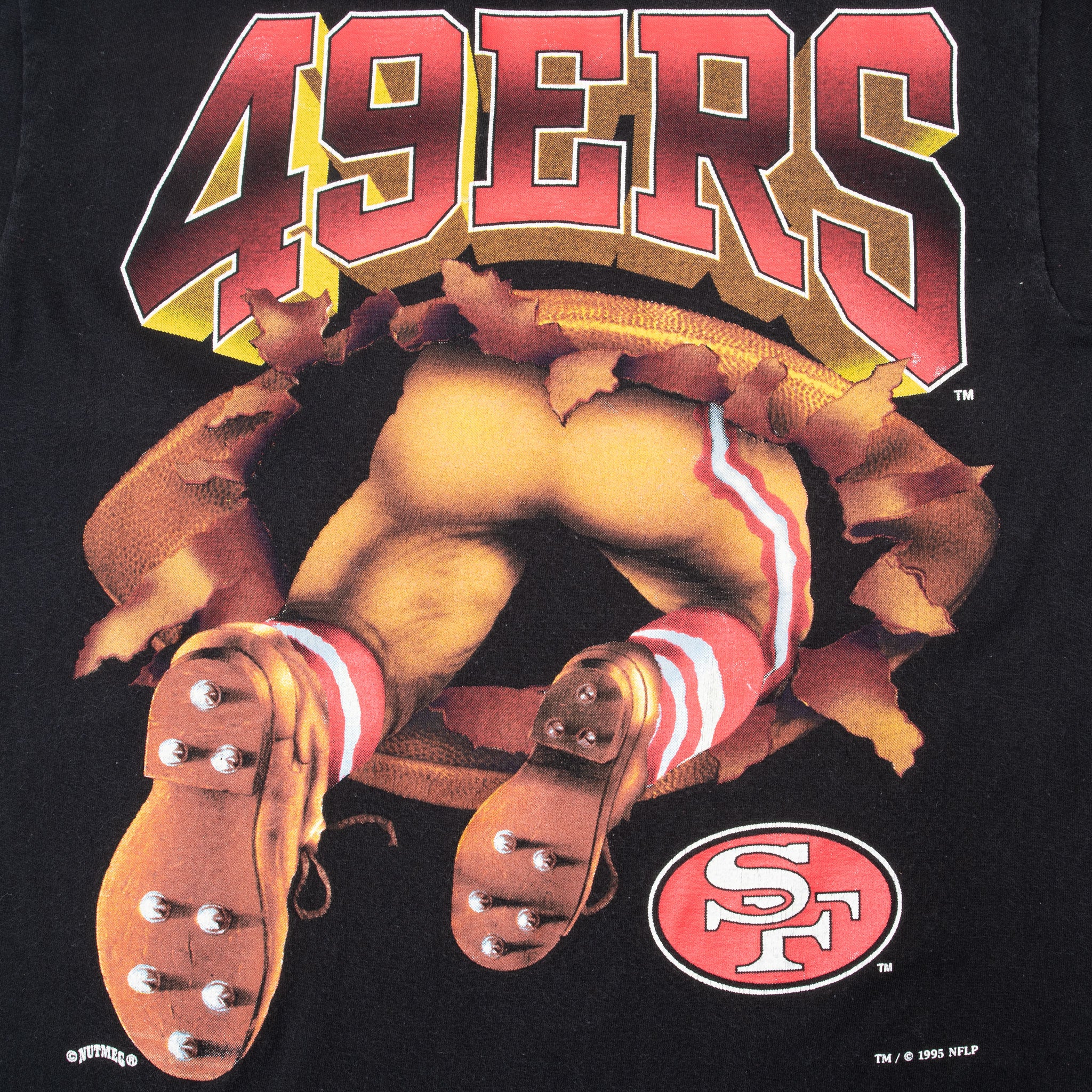 VINTAGE NFL SAN FRANCISCO 49ERS 1995 TEE SHIRT SIZE MEDIUM MADE IN USA