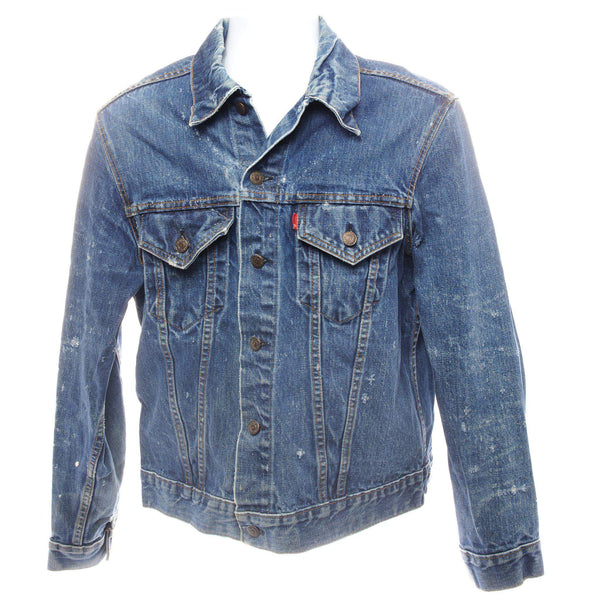 VINTAGE LEVIS TYPE 3 JACKET 2 POCKETS SINGLE STITCH SIZE 42 MADE IN USA