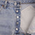 Beautiful ndigo Levis 501 Short Jeans Made in USA with a light blue wash 1990S  Size 32  Back Button #524