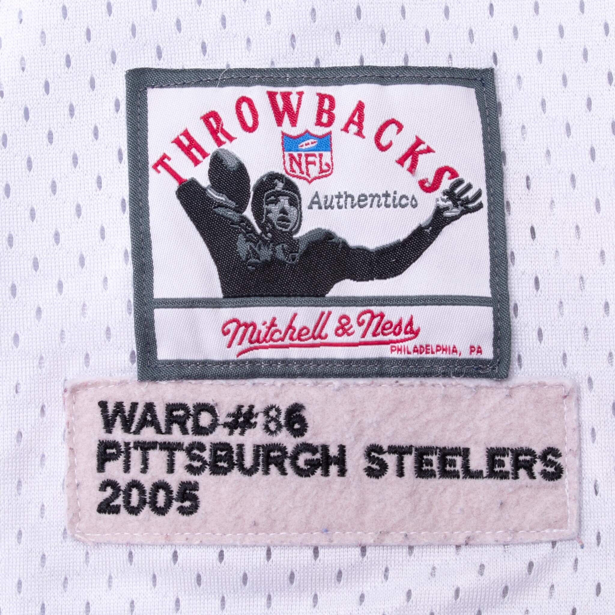 Vintage Nfl Pittsburgh Steelers Hines Ward #86 Mitchell & Ness Jersey 2005 Size 60
