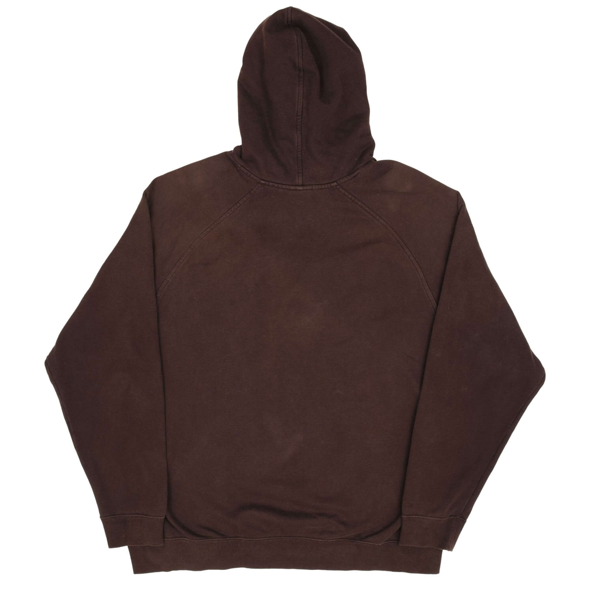 Vintage Nike Spellout Swoosh Brown Hoodie Sweatshirt Late 2000S Size XL