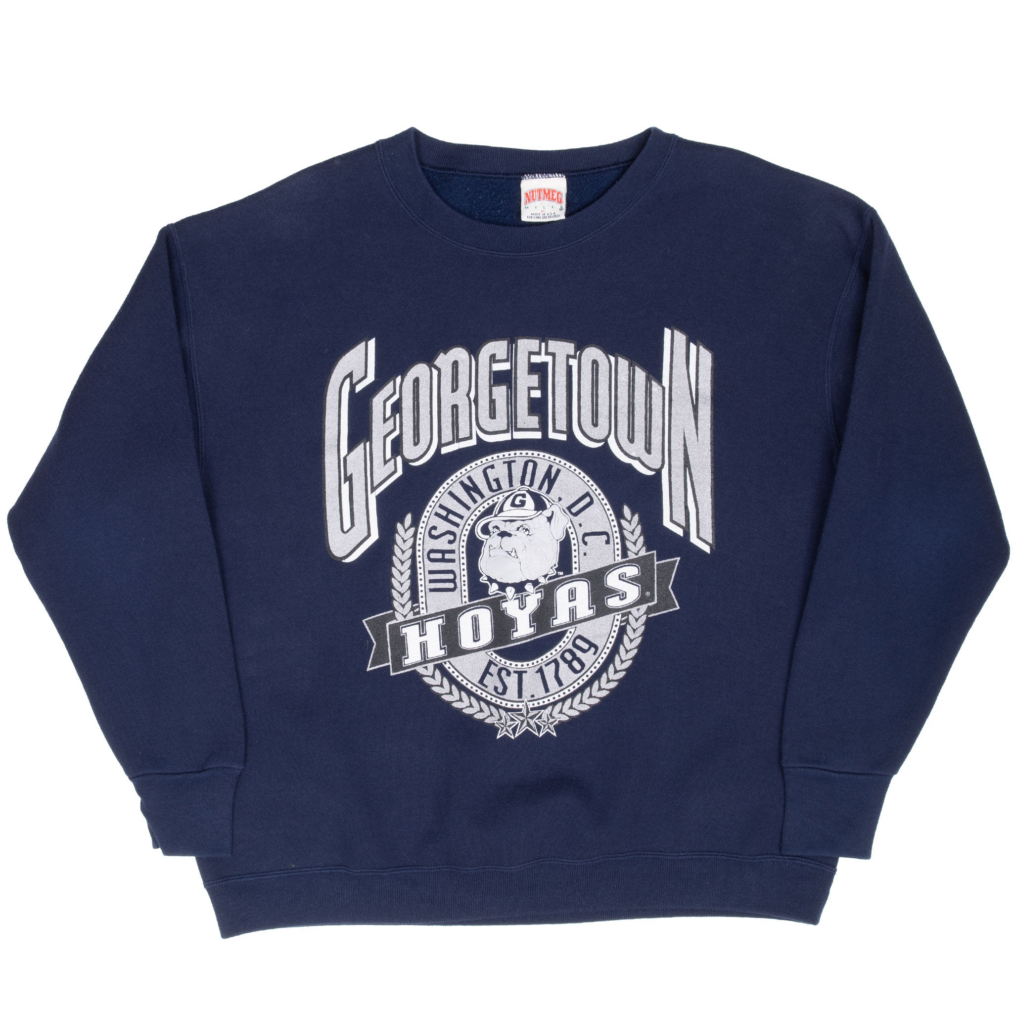 VINTAGE GEORGETOWN HOYAS  SWEATSHIRT 1990S XL MADE IN USA