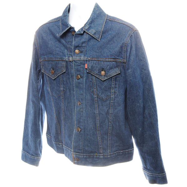 VINTAGE LEVIS TYPE 3 JACKET 2 POCKETS SINGLE STITCH SIZE 42 MADE IN USA