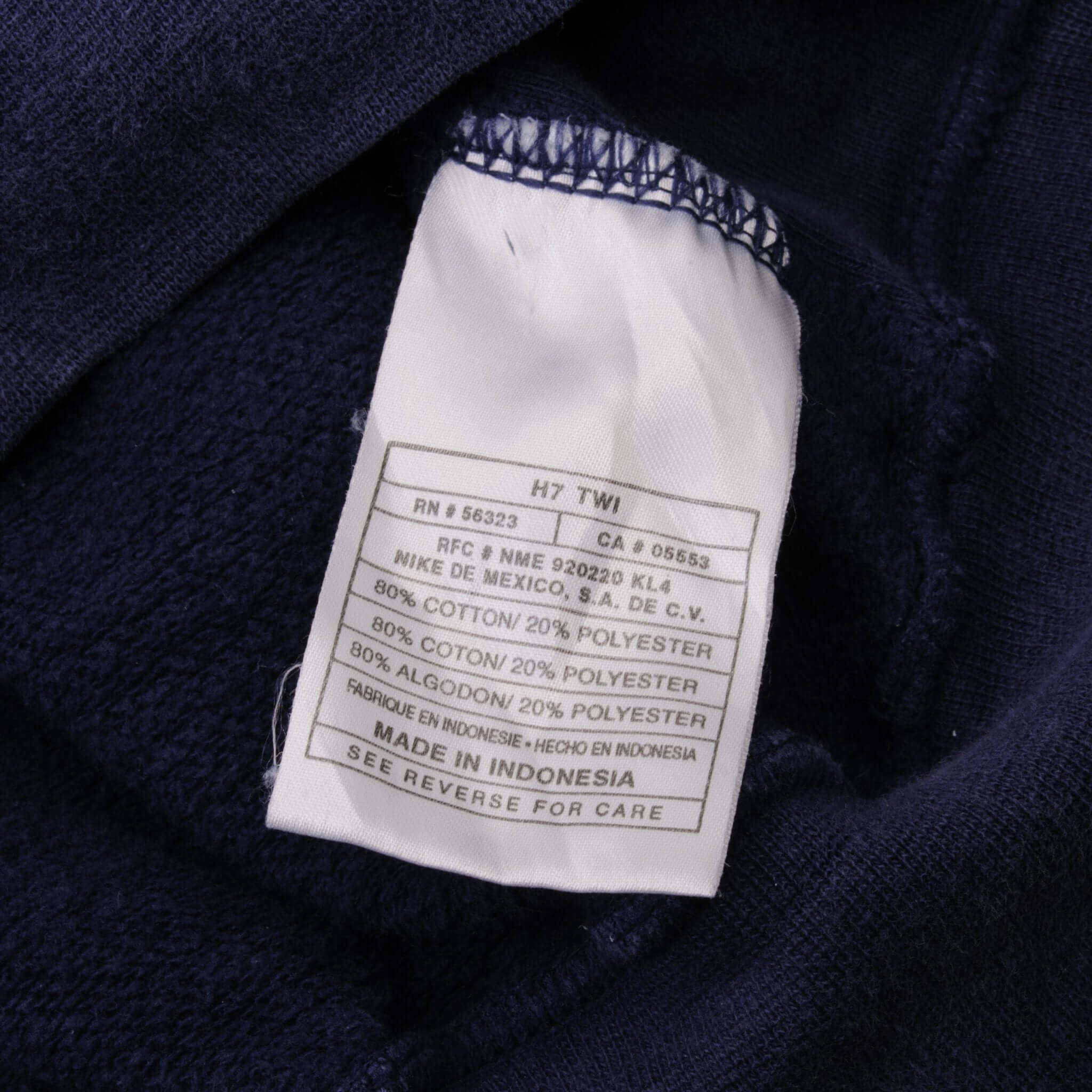 Vintage Nike Swoosh Blue Heavyweight Crewneck Sweatshirt 1990S Size Large 