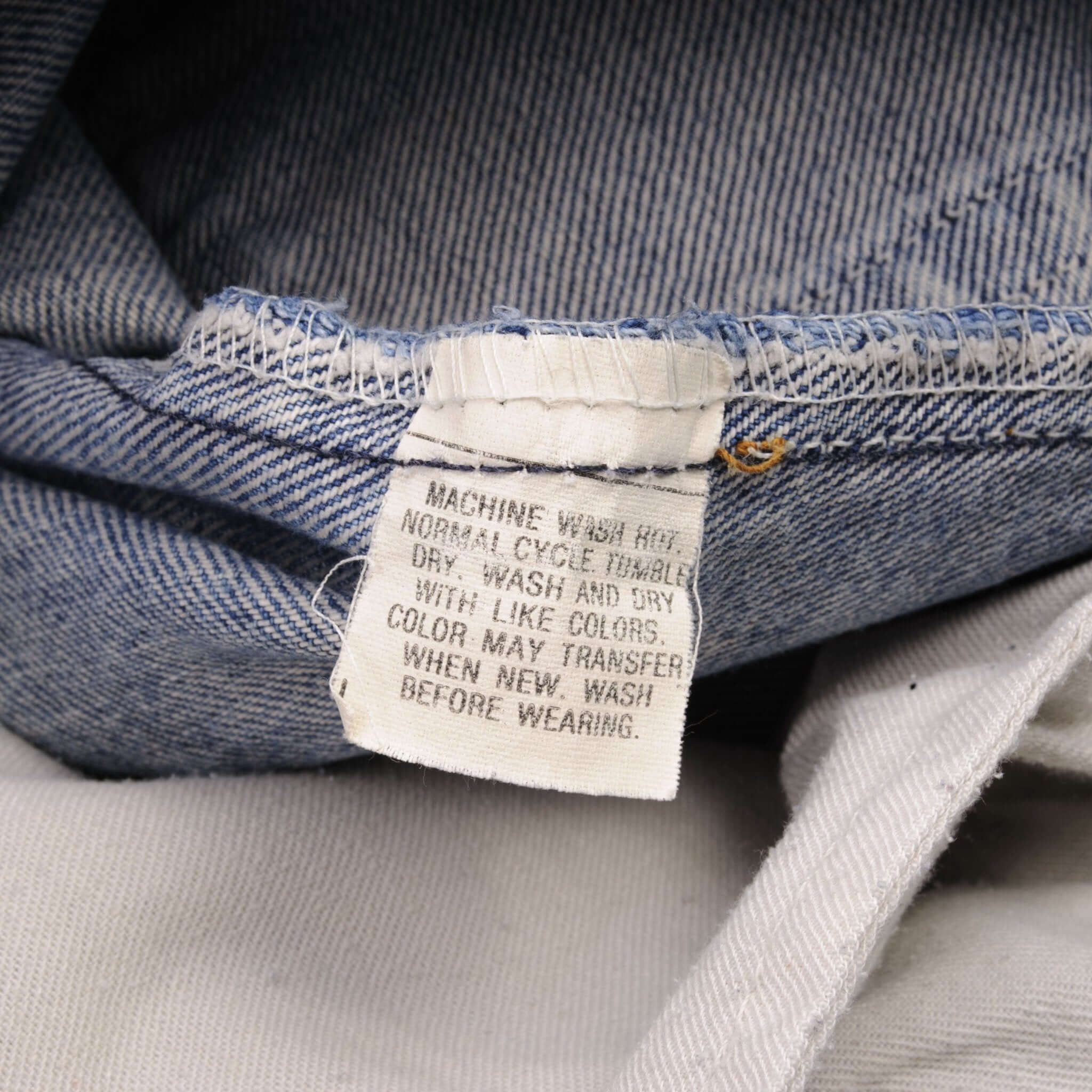 Beautiful Indigo Levis 505 Short Jeans Made in USA with a medium light blue wash 1980S With Light Whiskers  Size 28  Back Button #513