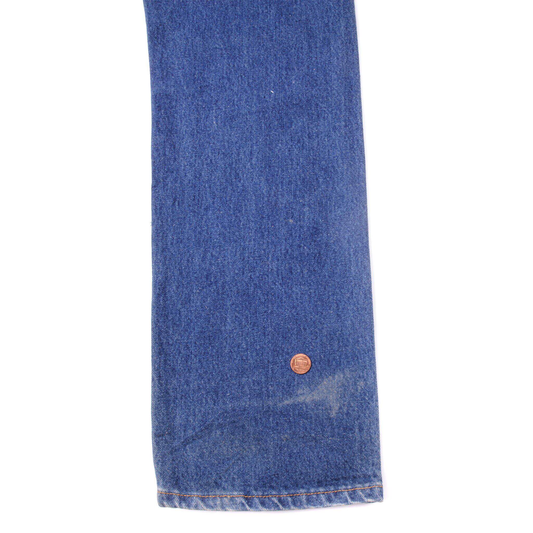 VINTAGE LEVIS 501 JEANS INDIGO 1990'S SIZE W32 L31 MADE IN USA