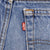 Beautiful Indigo Levis 505 Short Jeans Made in USA with a medium light blue wash 1980S With Light Whiskers  Size 28  Back Button #513