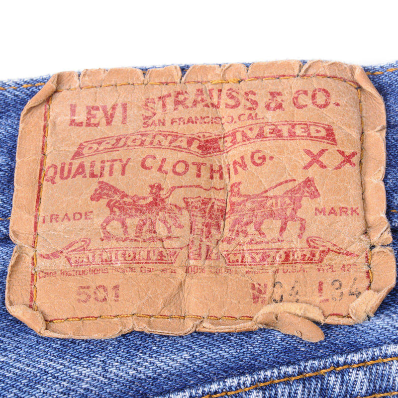 VINTAGE LEVIS 501 JEANS INDIGO 1988-1993 SIZE W33 L32 MADE VINTAGE LEVIS 501 JEANS INDIGO 1988-1993 SIZE W33 L32 MADE