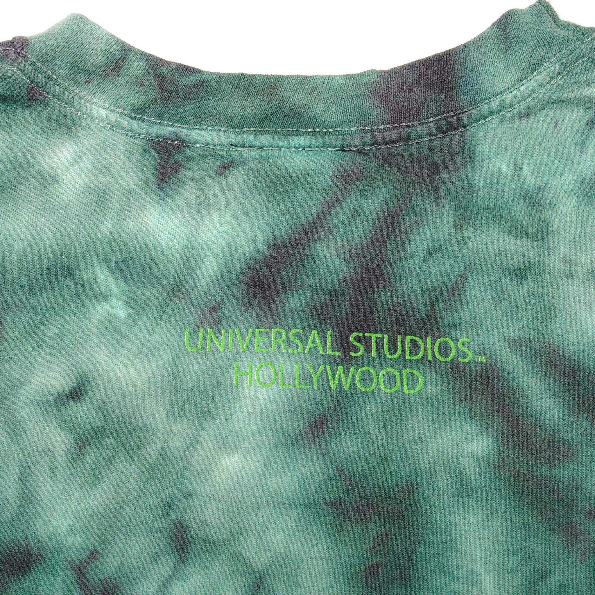 VINTAGE TIE-DYE UNIVERSAL STUDIOS HOLLYWOOD HULK TEE SHIRT 1990S XL MADE IN USA