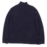 Polo Ralph Lauren Navy Blue Quarter Zip Sweatshirt Size Large 