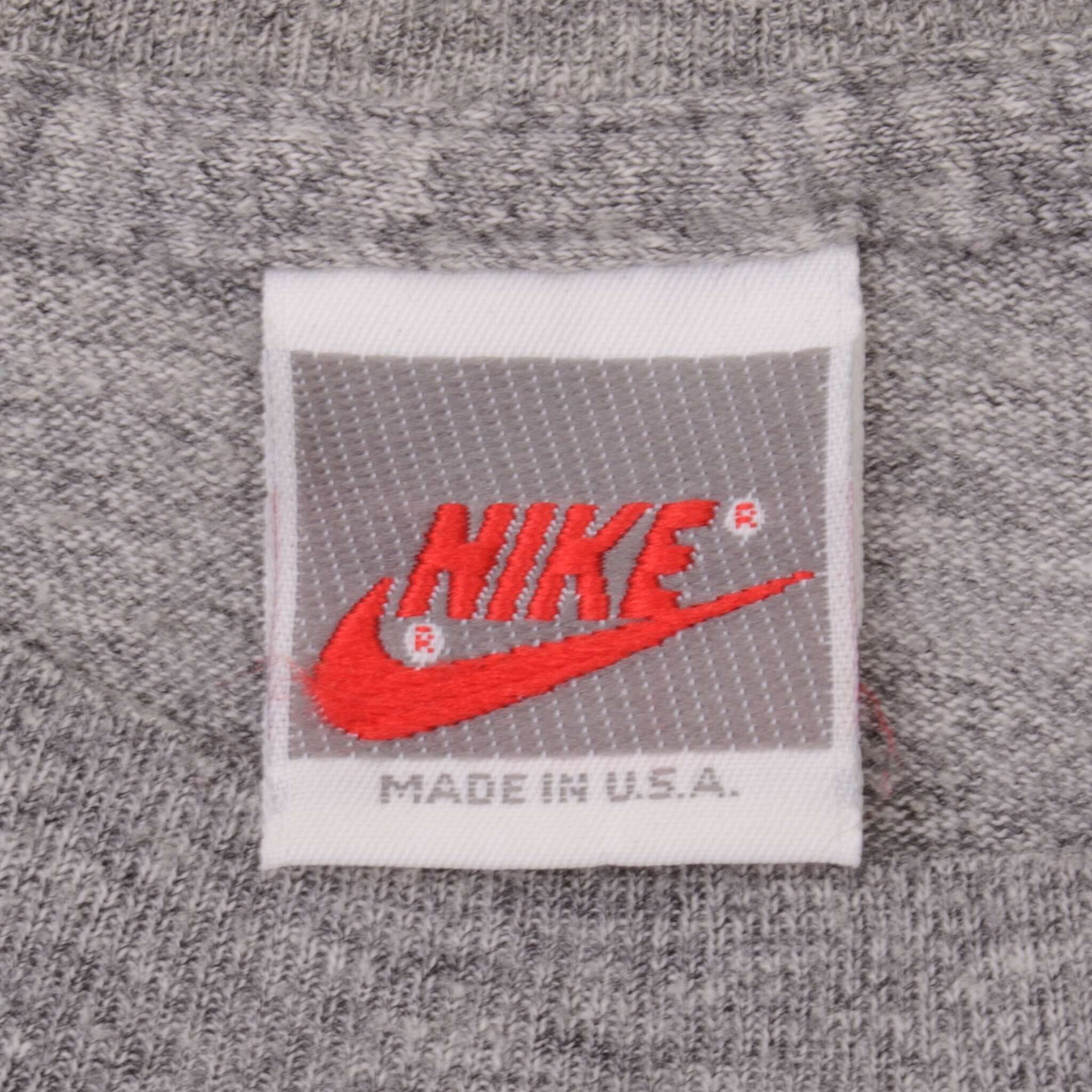 VINTAGE NIKE SWOOSH TEE SHIRT LATE 1980S SIZE 2XL MADE IN USA