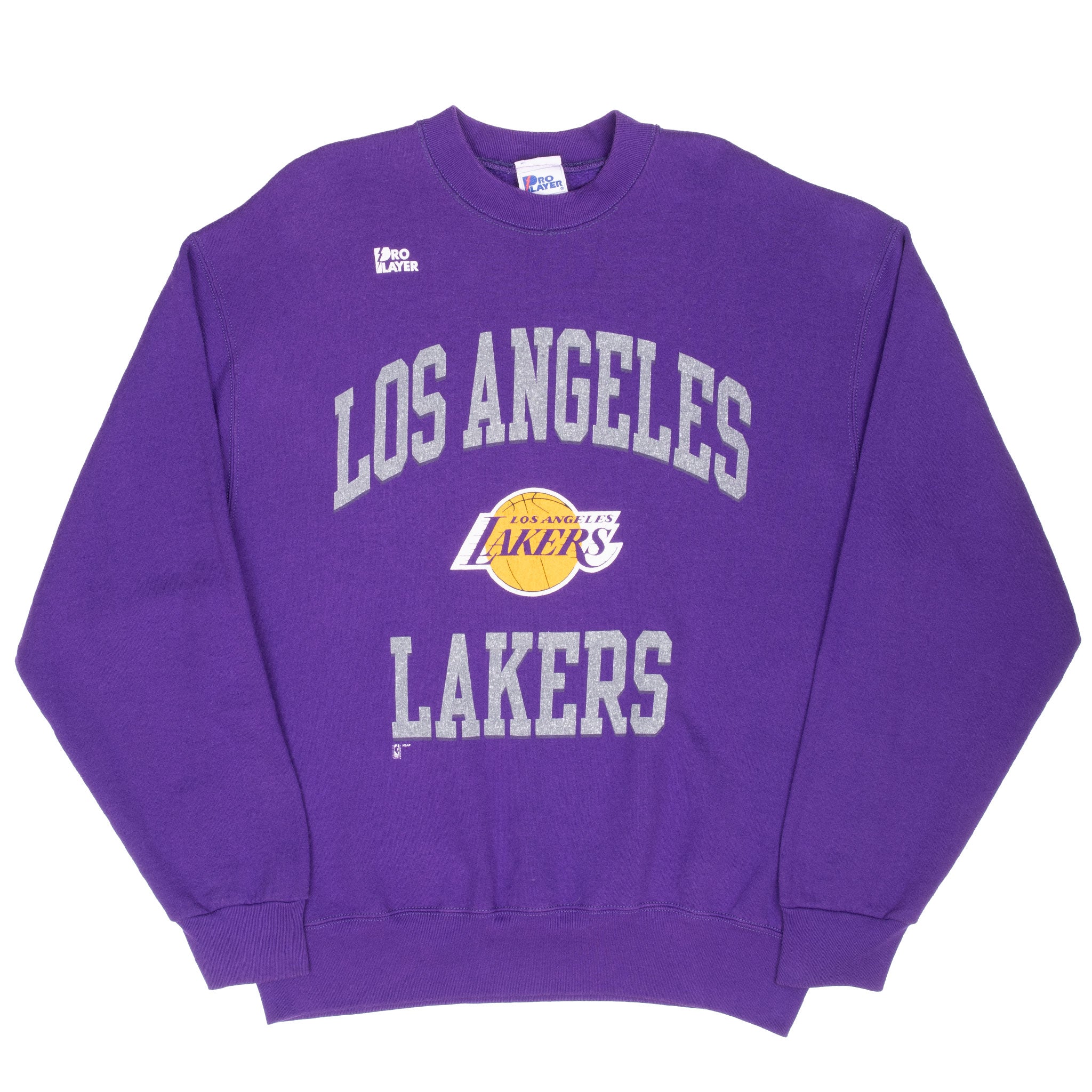 Vintage Pro Player Nba Los Angeles Lakers Sweatshirt 1990S Size XL Made In Usa