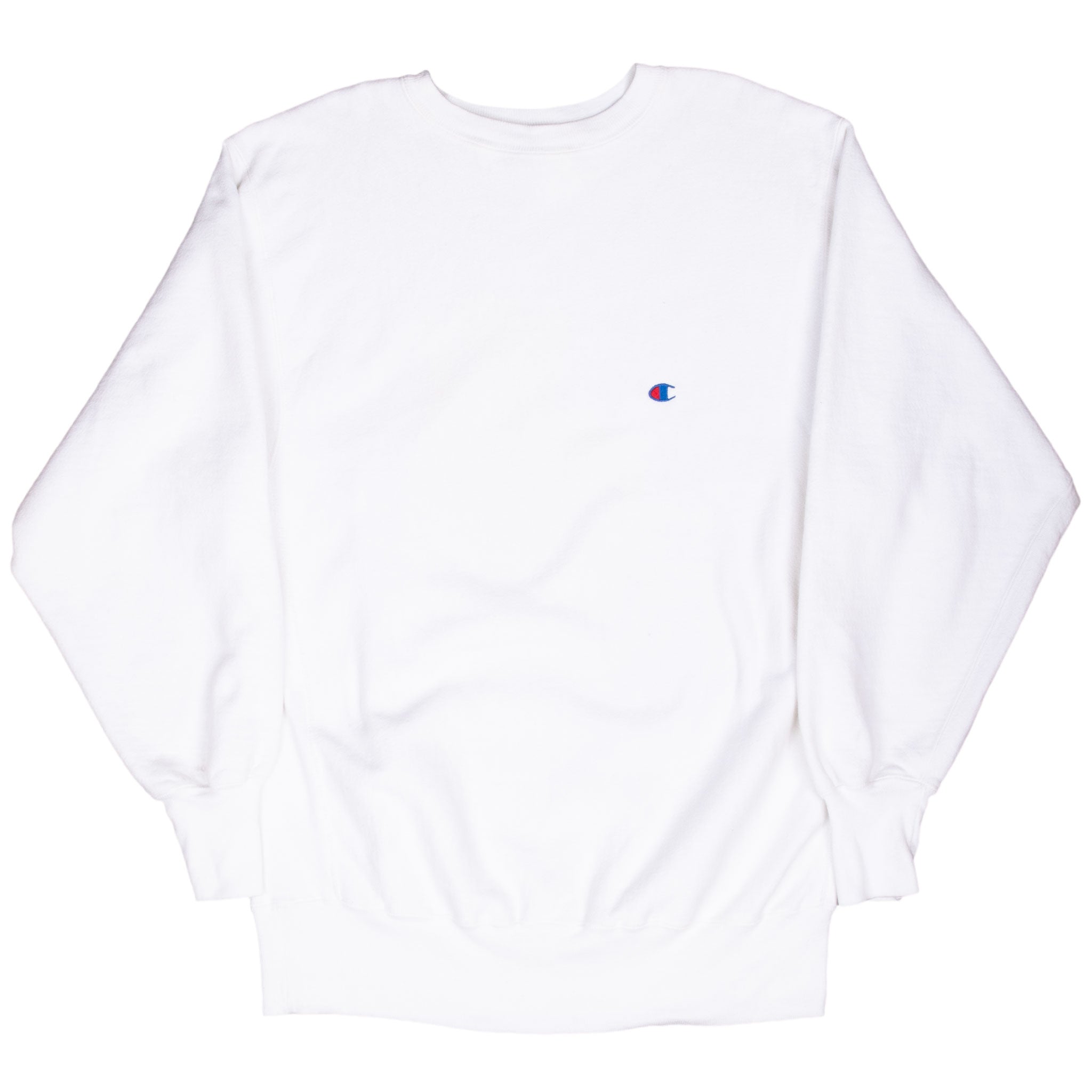 Vintage Champion Reverse Weave White Sweatshirt 1990S Size XL Made In Usa