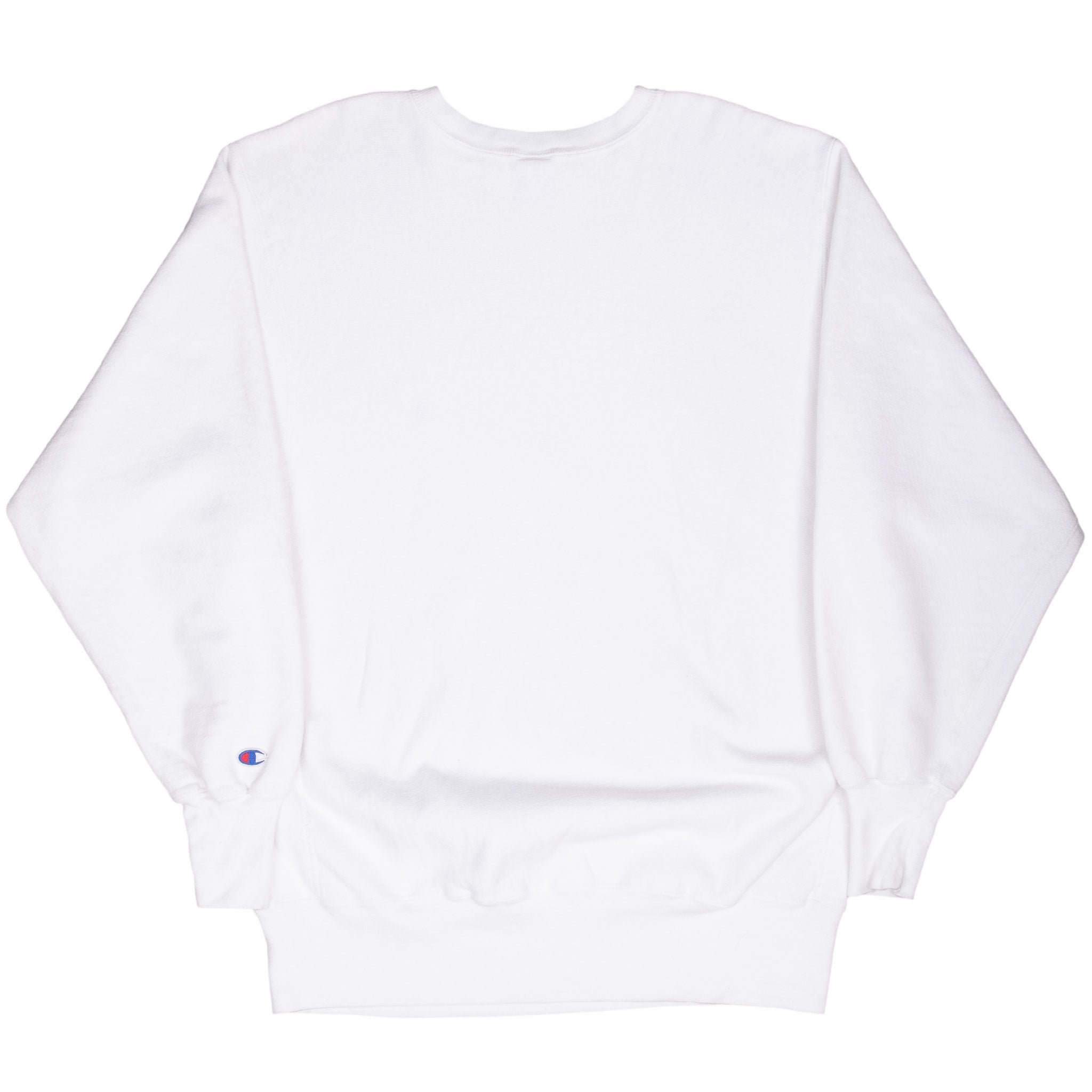 Vintage Champion Reverse Weave White Sweatshirt 1990S Size XL Made In Usa