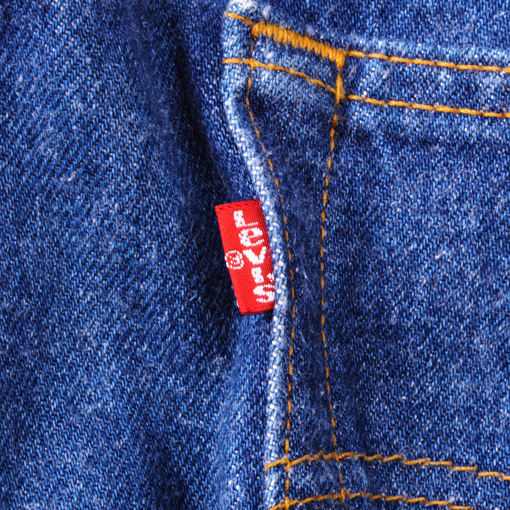 VINTAGE LEVIS 501 JEANS INDIGO 1988-1993 SIZE W34 L32 MADE IN USA