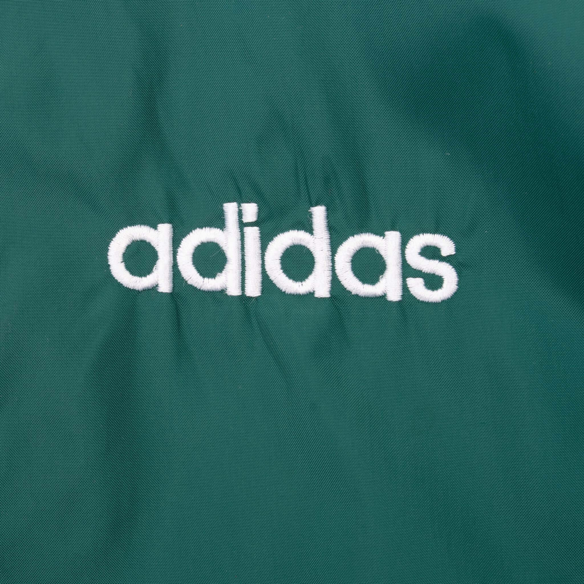 Vintage Adidas Green Windbreaker Jacket 1990S Size Large