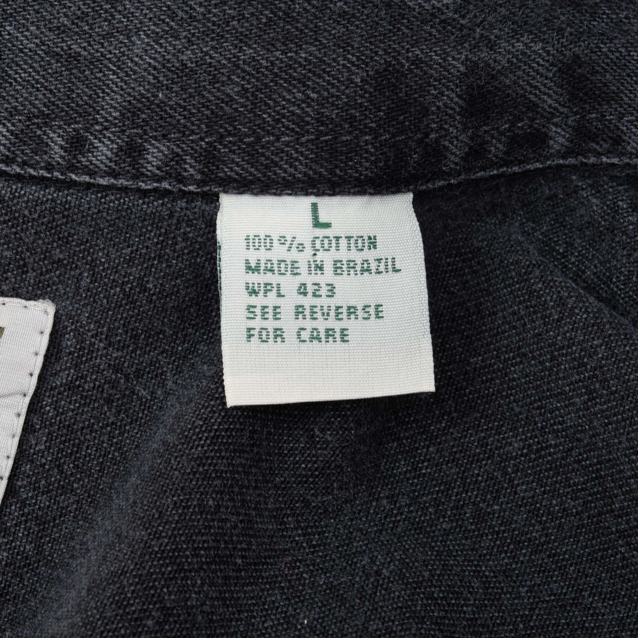 Vintage Levis Red Tab Denim Black Pocket Shirt 1990S Size Large