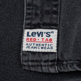 Vintage Levis Red Tab Denim Black Pocket Shirt 1990S Size Large