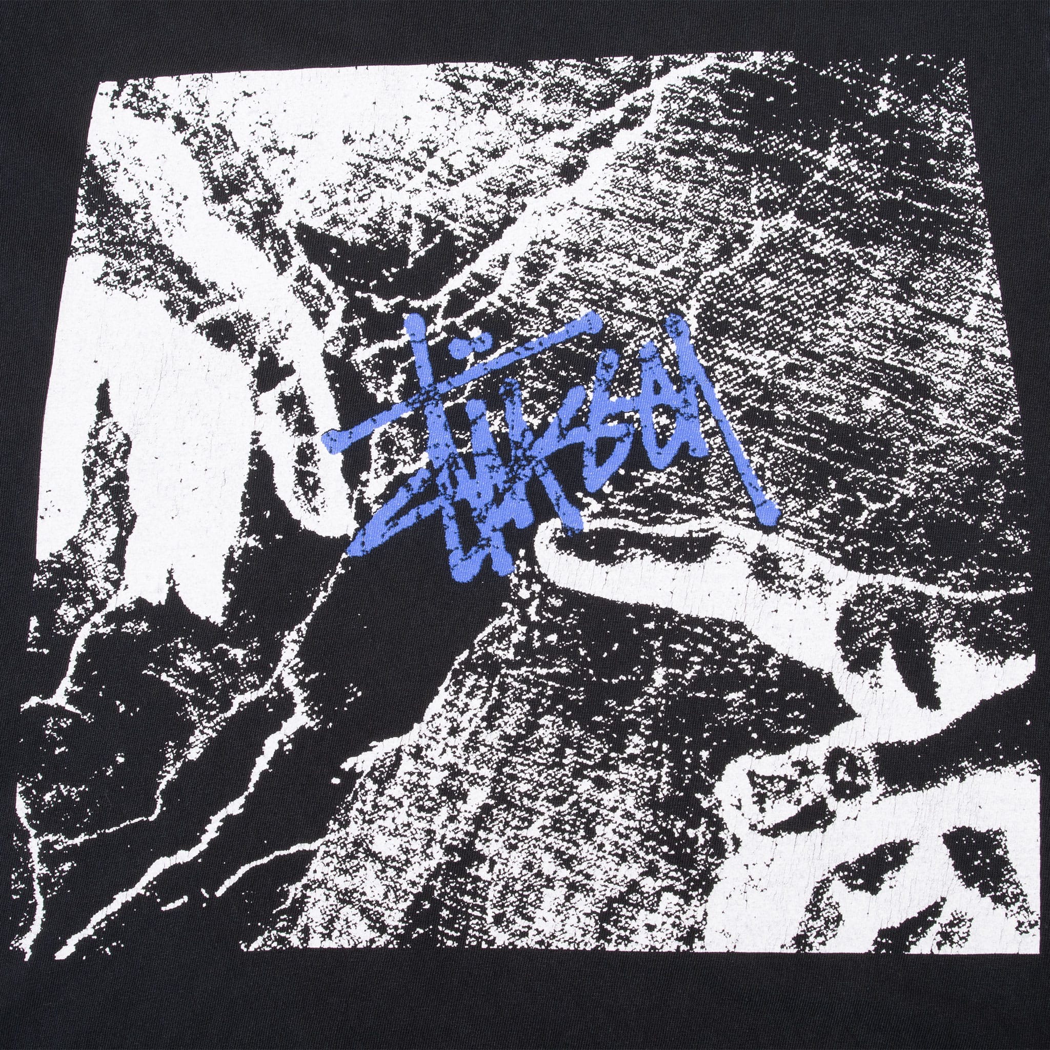VINTAGE STUSSY BLACK TEE SHIRT 1990S SIZE MEDIUM MADE IN USA