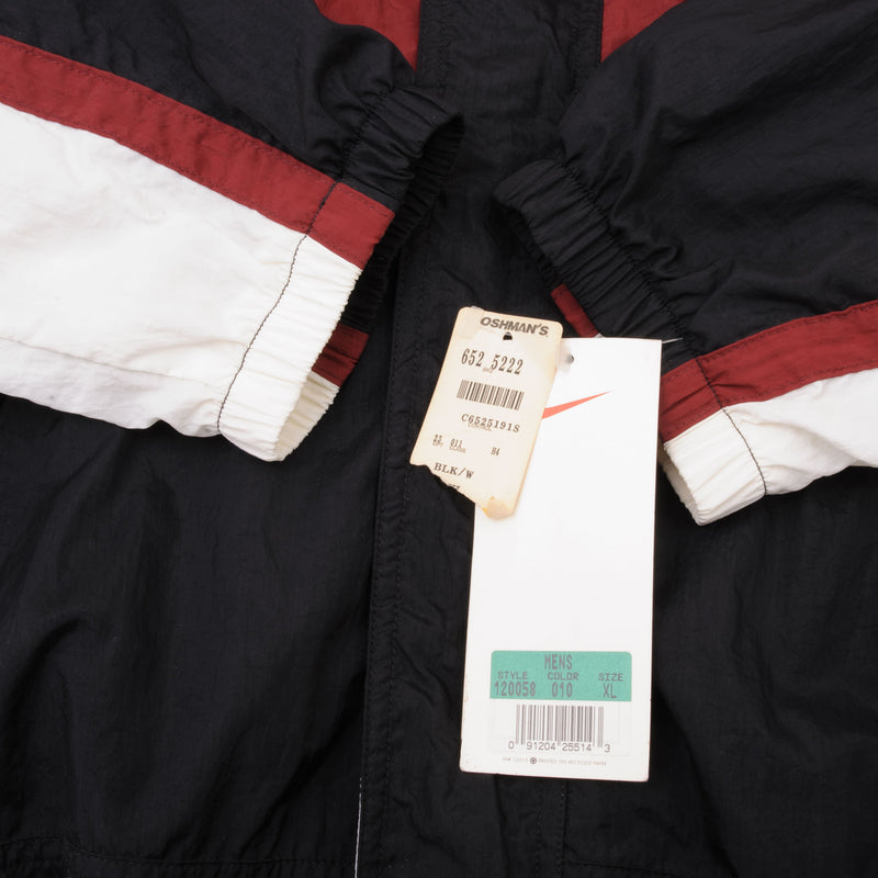 Vintage Nike Big Swoosh Windbreaker Jacket 1990s Size XL Deadstock with tags