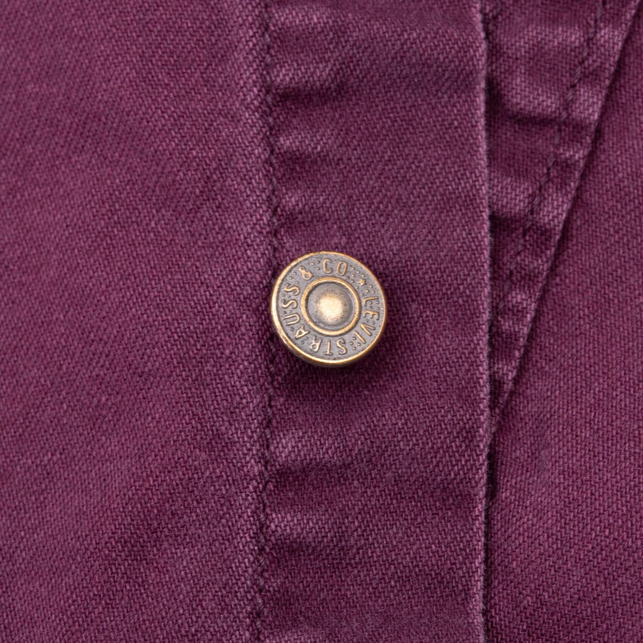 Vintage Levis Pocket Purple Denim Shirt 1990S Size XL