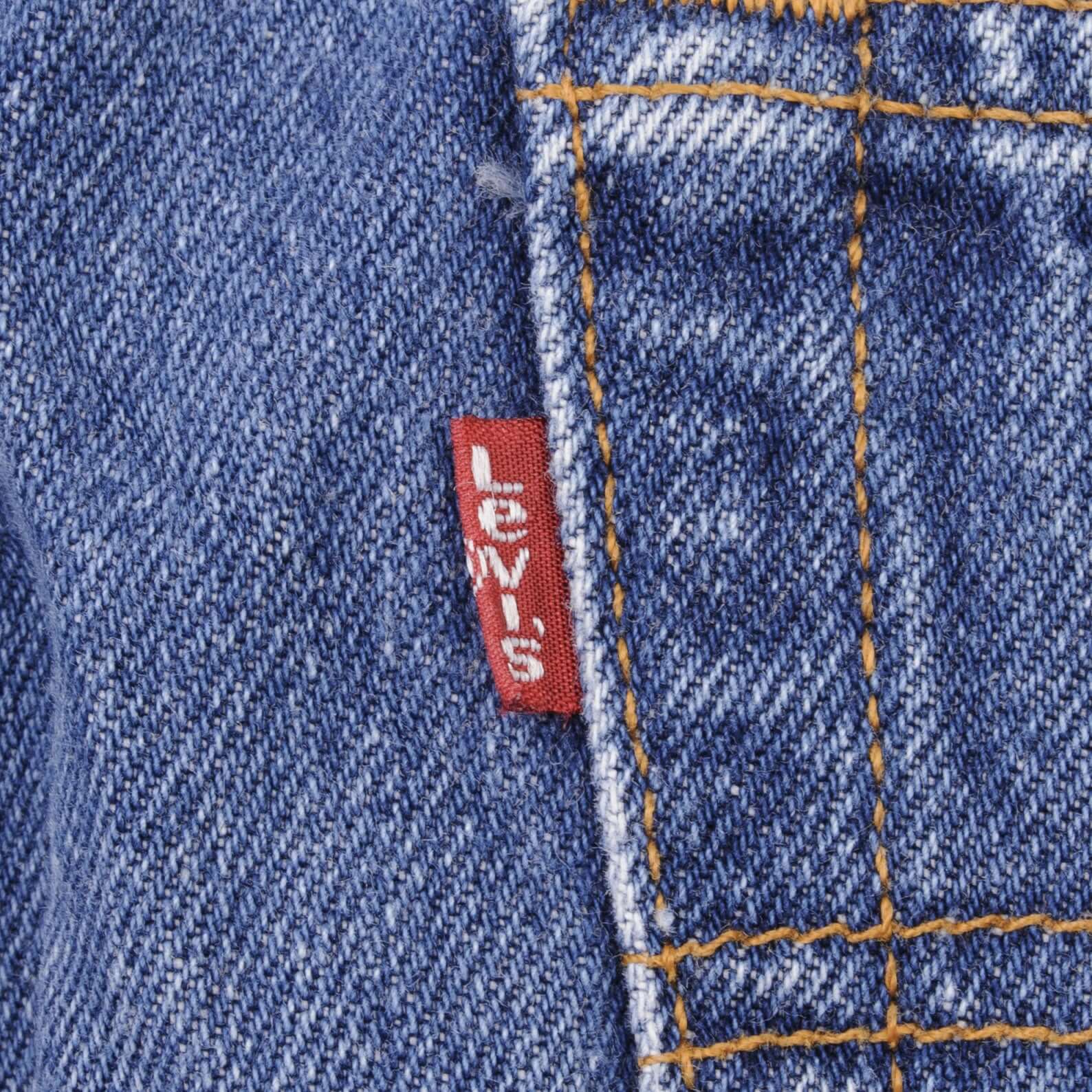 VINTAGE LEVIS 501 JEANS INDIGO 1990s SIZE W36 L29 MADE IN USA