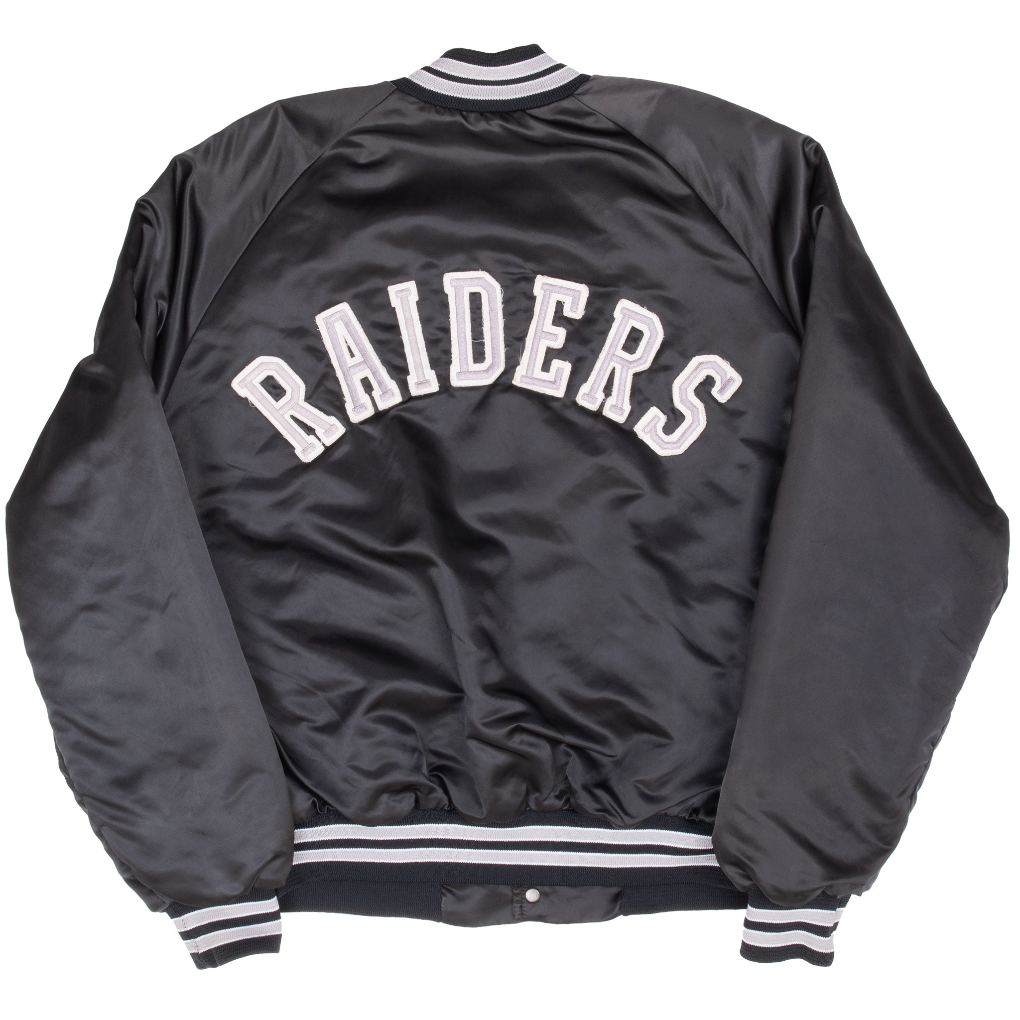 Vintage Nfl Los Angeles Raiders Chalk Line Jacket 1990S Size Large Made In Usa