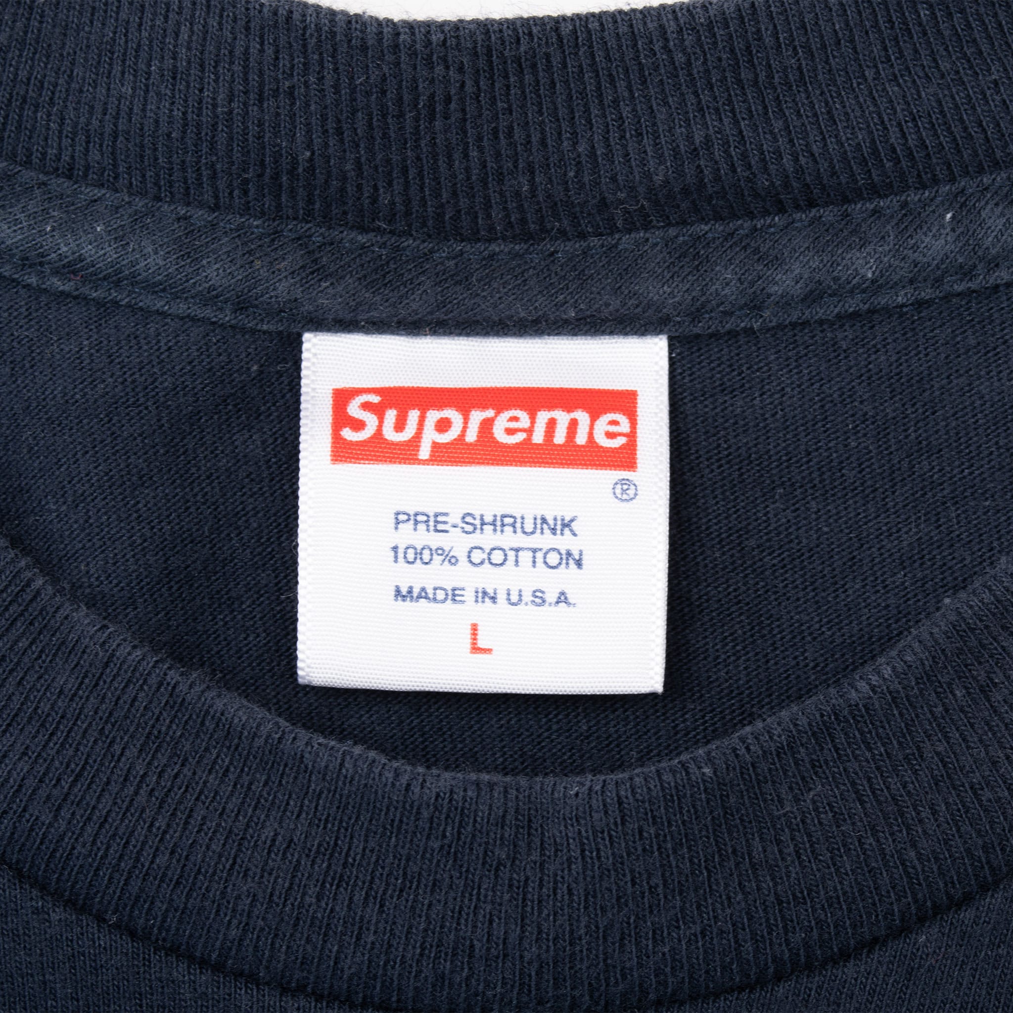 SUPREME HARDGOODS BLACK TEE SHIRT SIZE LARGE MADE IN USA
