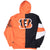 Vintage Nfl Cincinnati Bengals Hooded Windbreaker Jacket 1990S Size Large