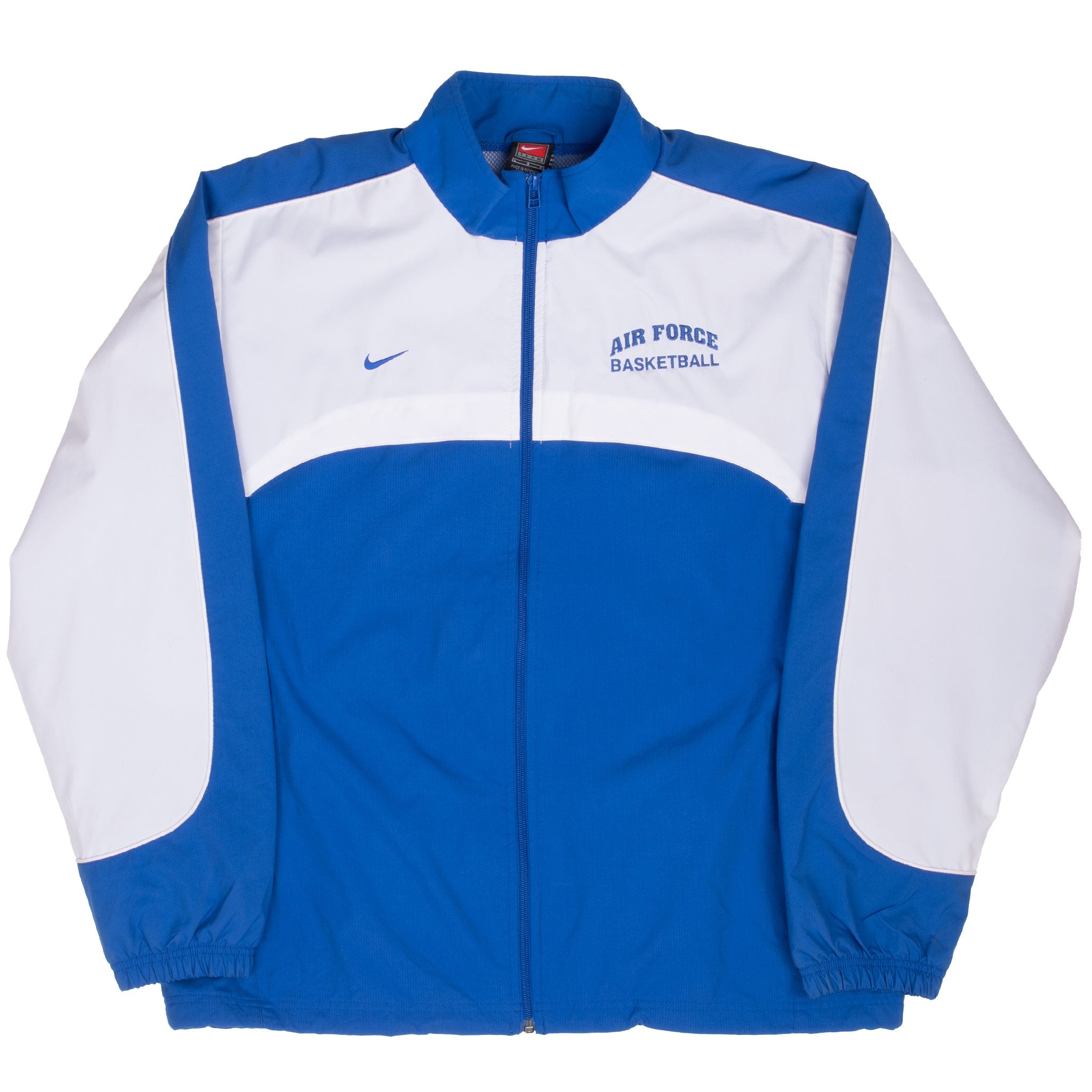Vintage Nike Air Force Basketball Windbreaker Jacket 2002 Size Large Deadstock With Tags