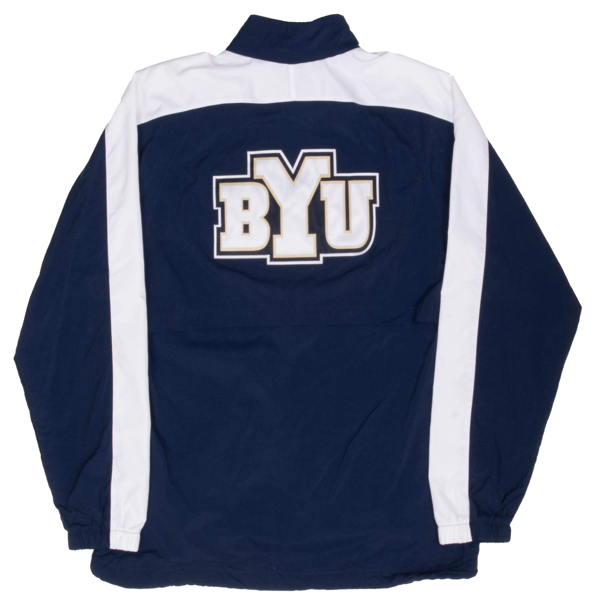 Vintage Nike Byu Brigham Young University Windbreaker Jacket 1990S Size Medium Made In Usa
