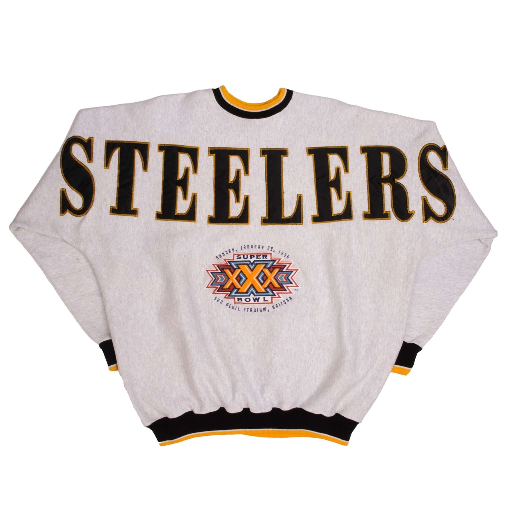 VINTAGE NFL STEELERS LEGENDS ATHLETIC SWEATSHIRT 1996 2XL MADE IN USA