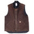 Vintage Carhartt Brown Quilt Lined Vest Jacket V02Dkb 2007 Size Large Tall