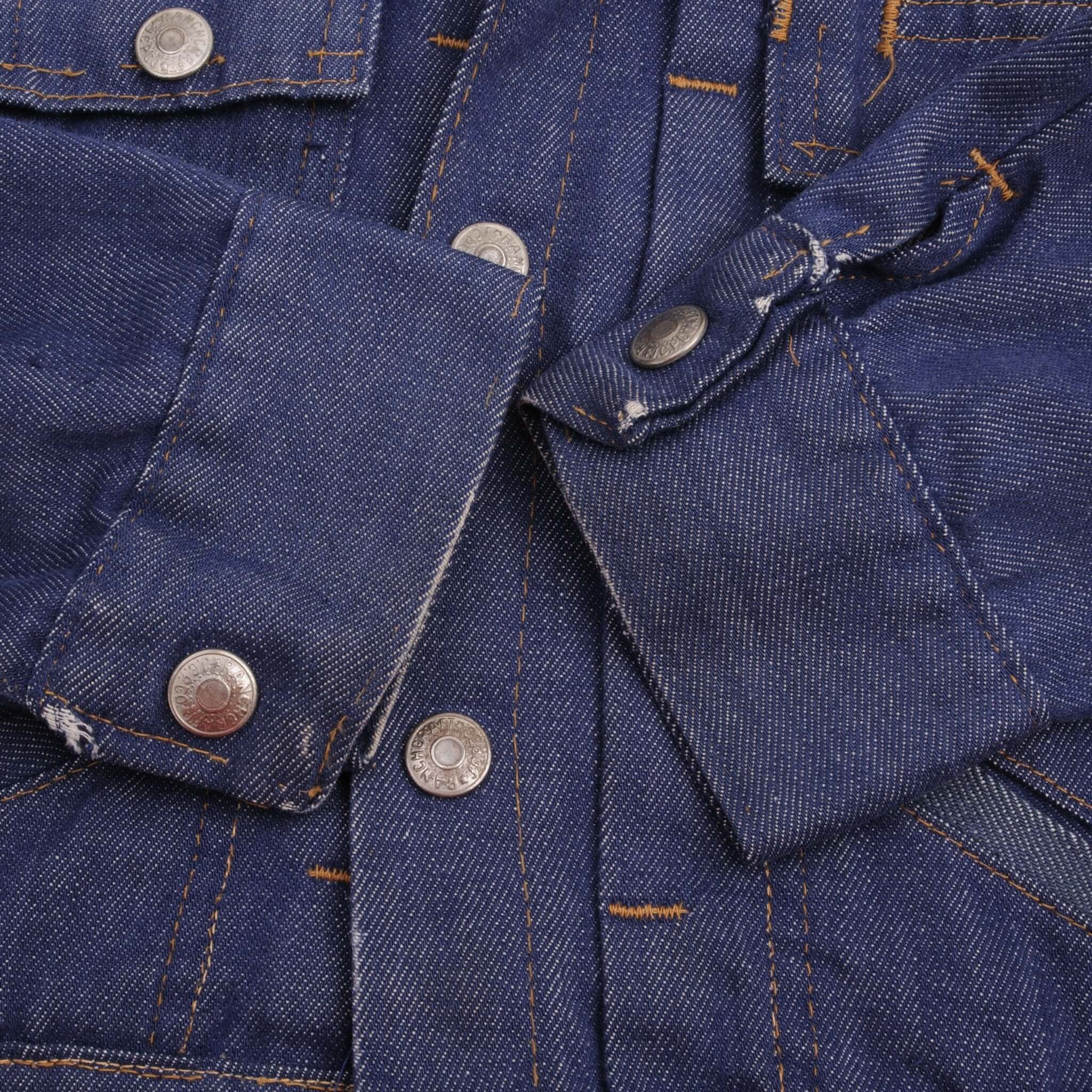 VINTAGE JC PENNY TOWNCRAFT REDLINE JR BOY DENIM JACKET SIZE