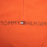Vintage Tommy Hilfiger Orange Fleece Pullover Quarter Zip Jacket 1990S Size Large