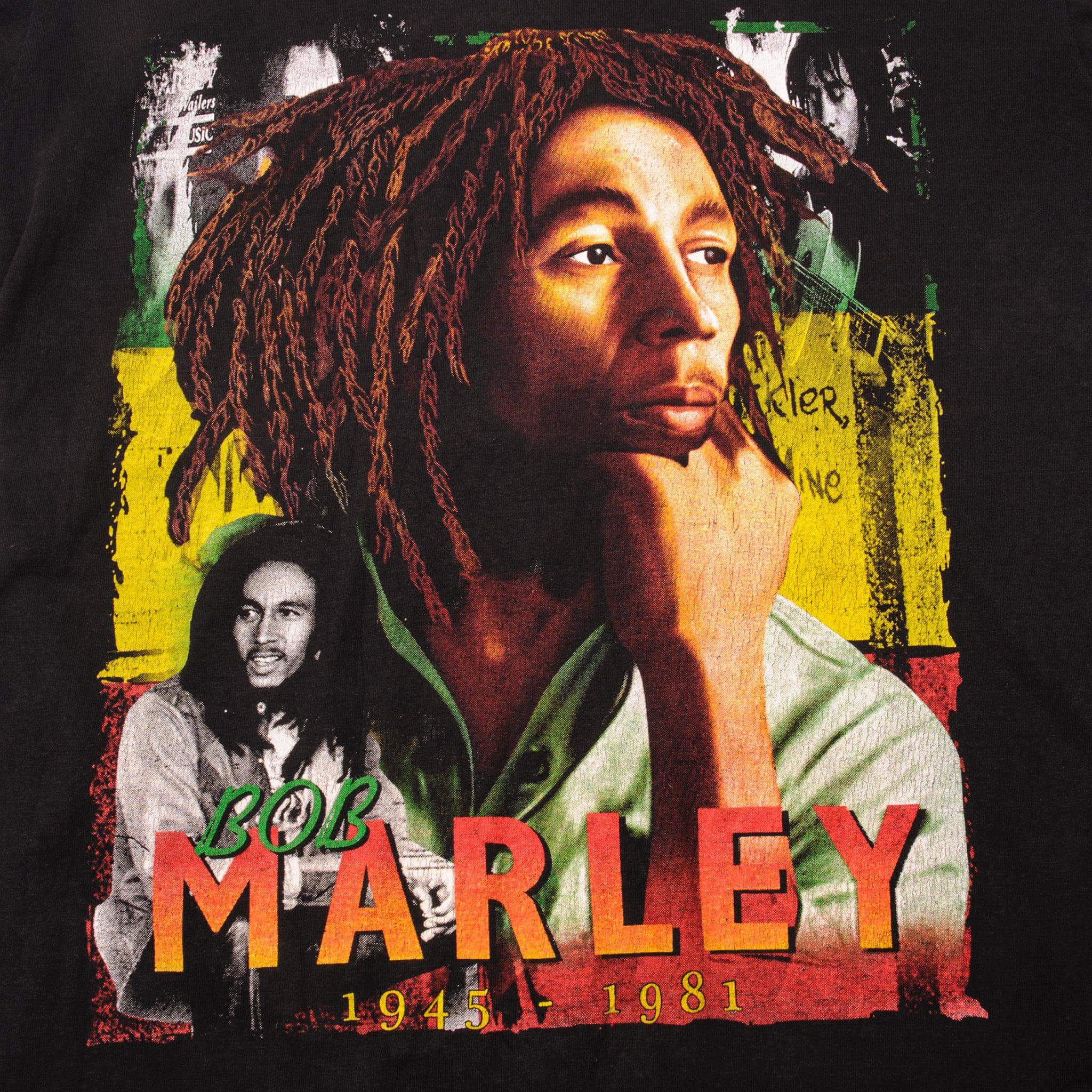 VINTAGE BOB MARLEY TEE SHIRT 90s SIZE MEDIUM BOOTLEG