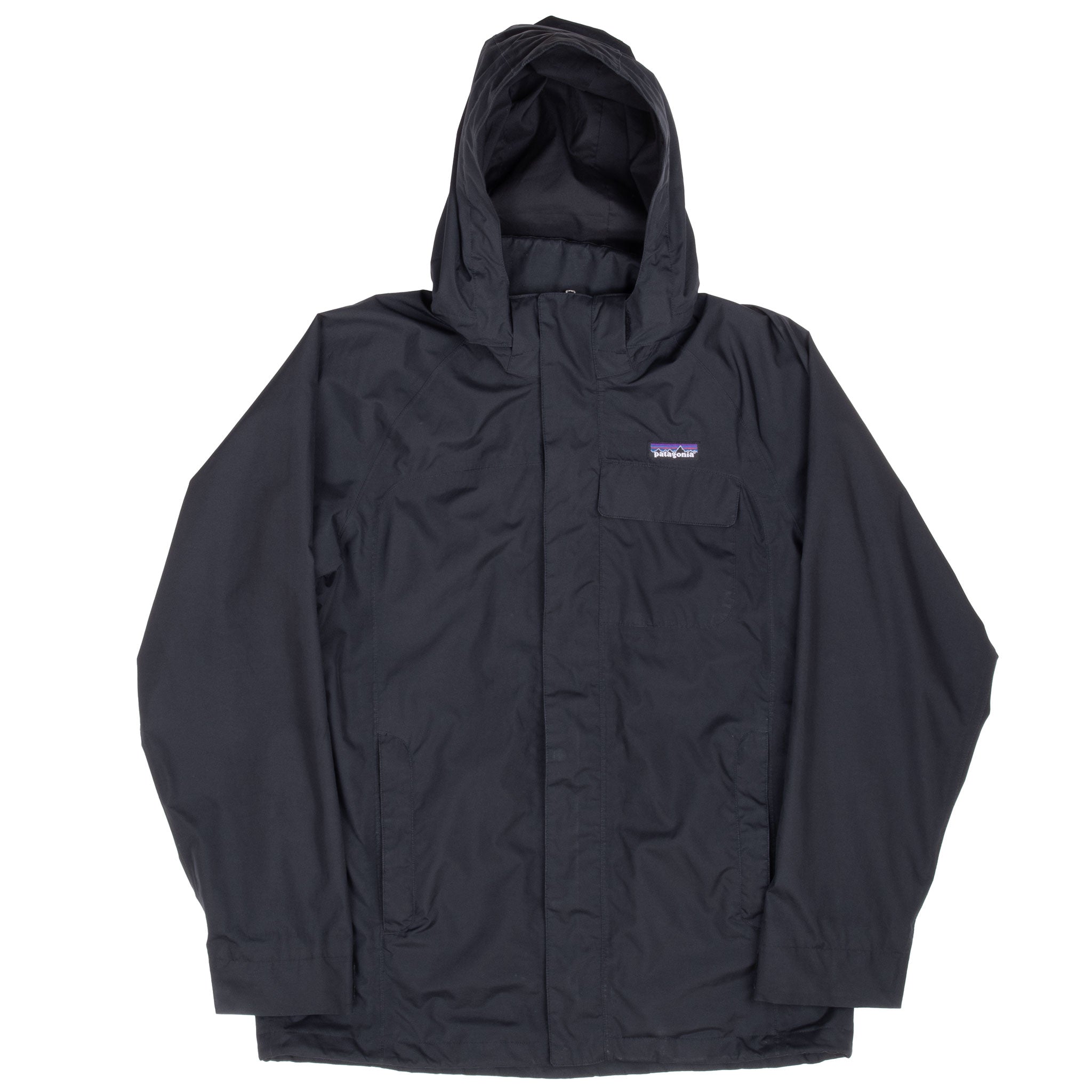 VINTAGE PATAGONIA BLACK ECO TORRENTSHELL JACKET 2006 SIZE MEDIUM WOMENS