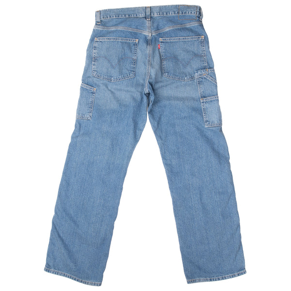 Vintage Levis Loose Straight Blue Denim Carpenter Jeans Size 32X32

Back Button #686