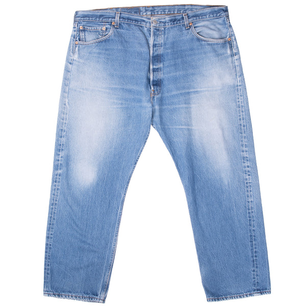 VINTAGE LEVIS 501 INDIGO BLUE JEANS 1990S SIZE 43X29