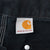 VINTAGE CARHARTT CARPENTER DOUBLE KNEE BLACK PANTS 2000S 34X34 MADE IN USA