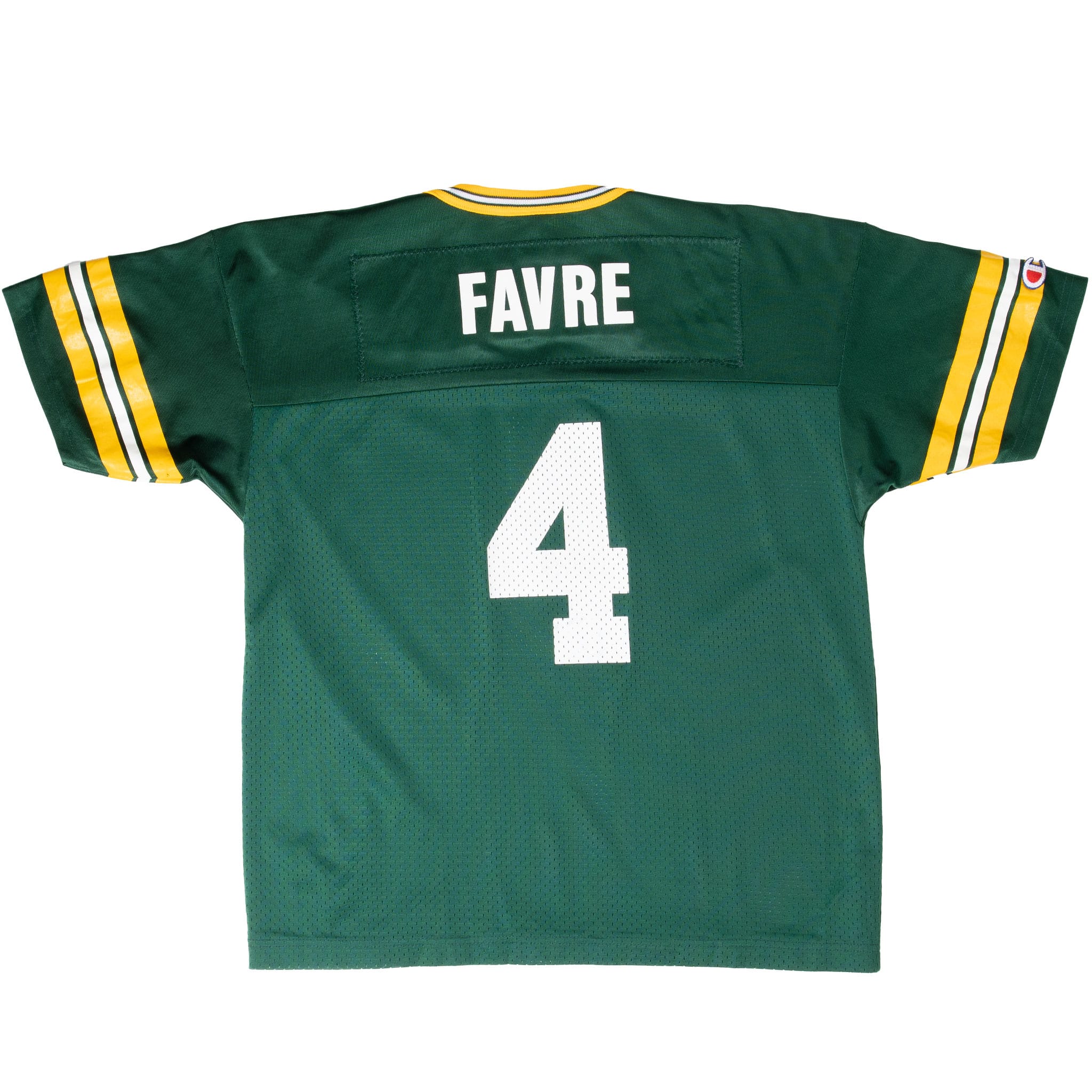 VINTAGE NFL GREEN BAY PACKERS FAVRE #4 CHAMPION JERSEY 1990S SIZE XL YOUTH