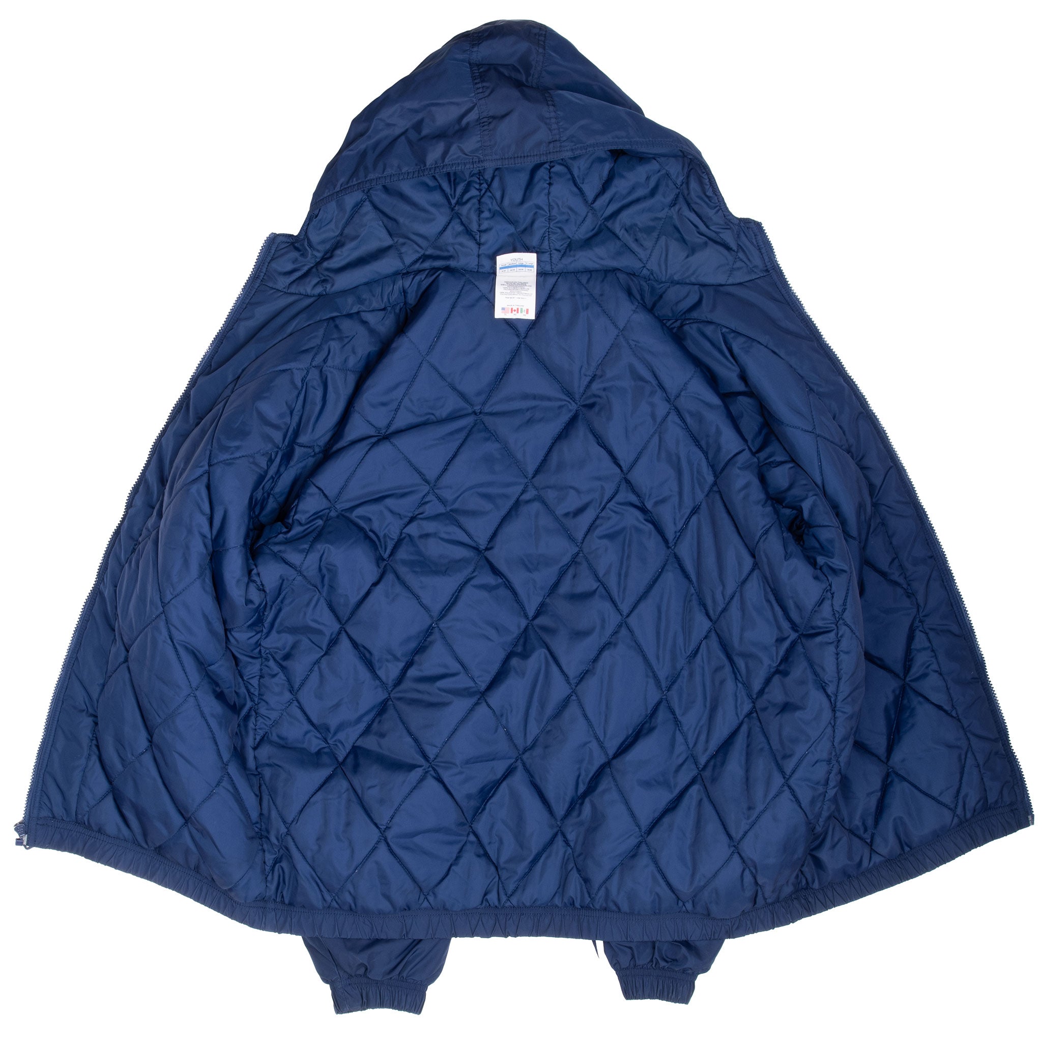 Vintage Adidas Blue Windbreaker Jacket 1990S Size XL Youth(18-20)
