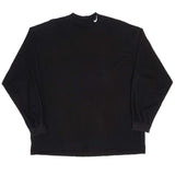 Vintage Black Nike Long Sleeve High Neck 1990s Heavy Weight Tee Shirt Size XL Made In USA