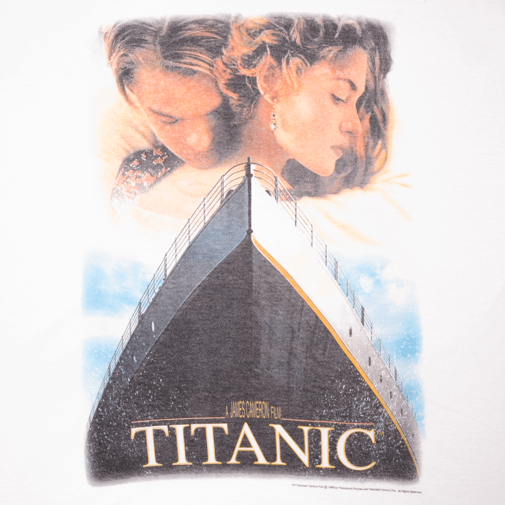 Vintage Original Titanic Movie 1998 Tee Shirt Size Large