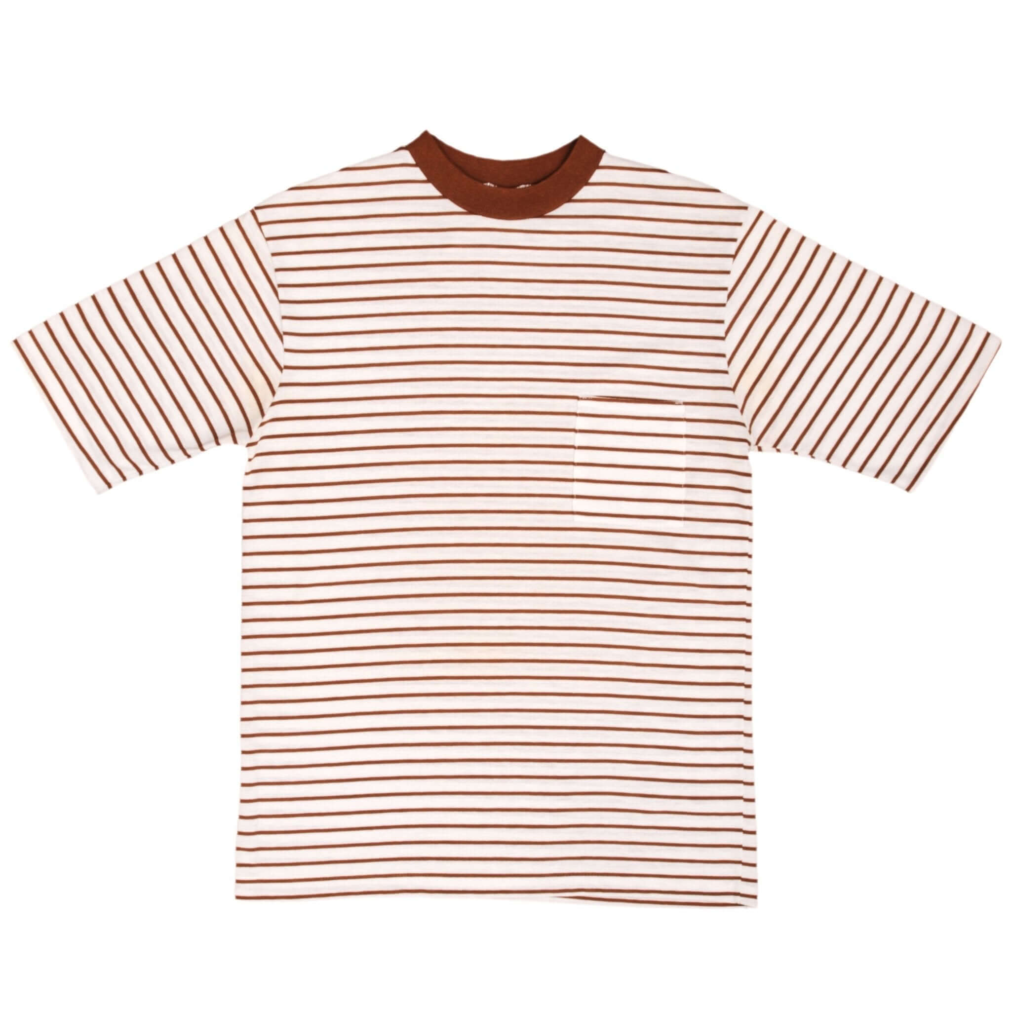 VINTAGE MOJAVE OF CALIFORNIA STRIPPED POCKET TEE SHIRT 1980S MEDIUM MADE IN USA
