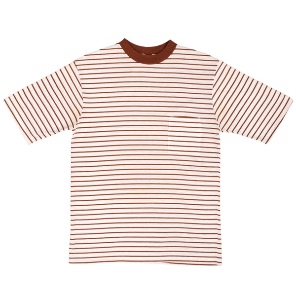 CAMISETA VINTAGE CON BOLSILLO A RAYAS DE MOJAVE OF CALIFORNIA, AÑOS 80, TAMAÑO MEDIANO, FABRICADA EN EE. UU.
